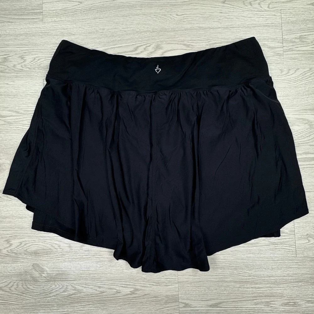 Torrid Women's Skort Active Crossover Waistband Black Size 3 Plus Athletic Skirt